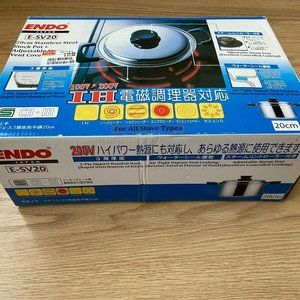 - 20cm stainless steel COOKING POT stock adjustable steam vent control induction